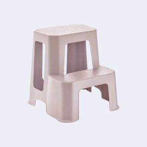 Табурет-сходинка рожевий Sakarya Plastik HERCULES TWO STEP TALL STOOL