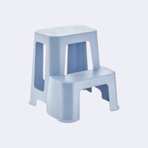 Табурет-сходинка блакитний Sakarya Plastik HERCULES TWO STEP TALL STOOL