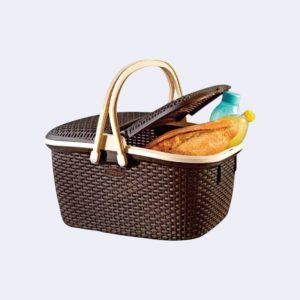 Кошик для пікніка ротанг коричневий 30л Sakarya Plastik 1036