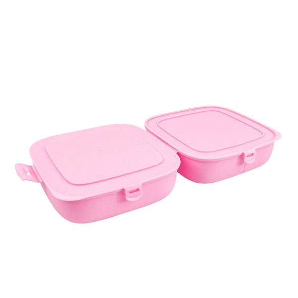 Ланч-бокс рожевий з кришкою Omak Plastik 81140 - Зображення 2